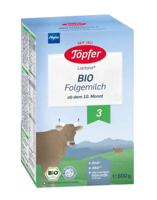 Töpfer Bio Folgemilch 3 600g