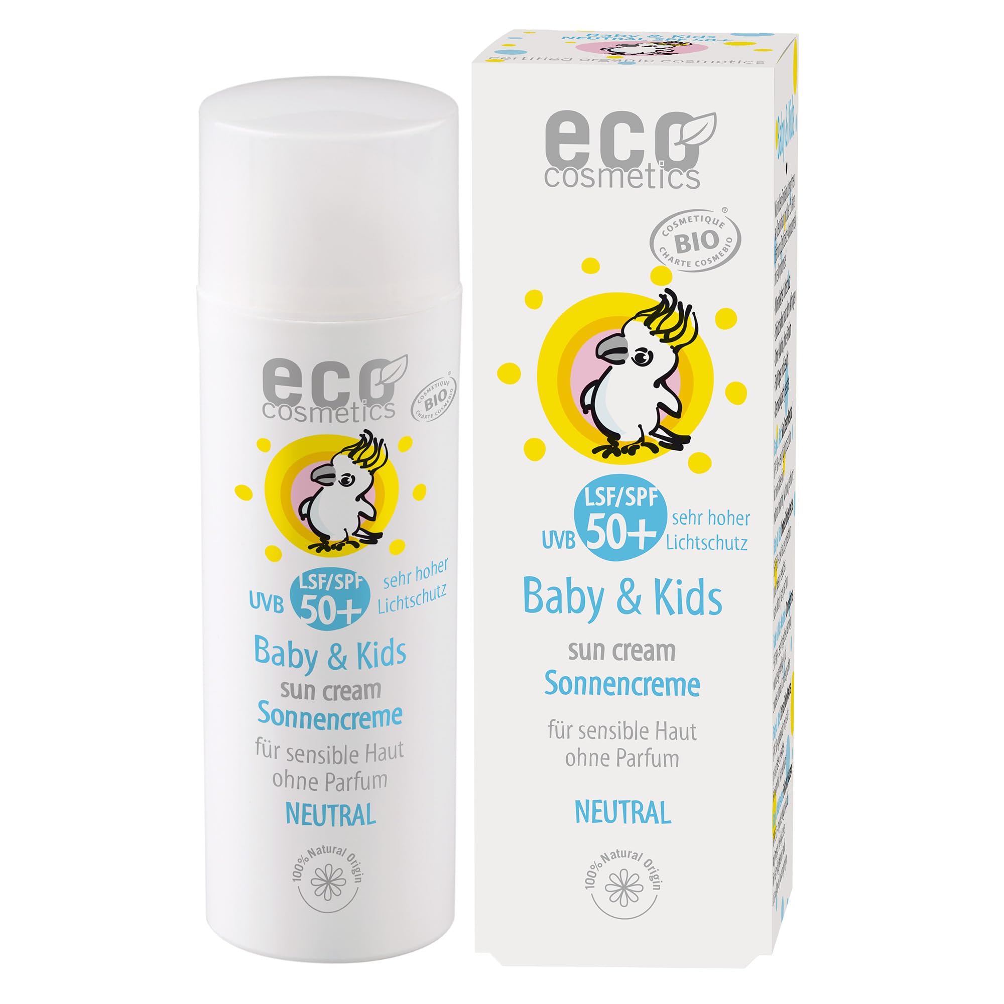 德国ECO COSMETICS婴幼儿防晒霜 50ml LSF50+ neutral 物理防晒 baby 可用 