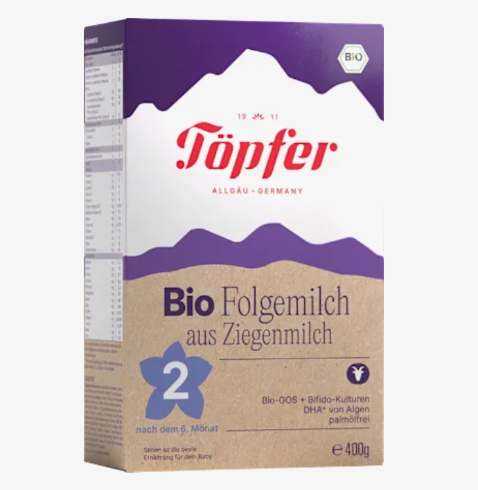 【dm】Folgemilch 2 Lactana aus Ziegenmilch nach dem 6. Monat, 400 g