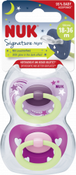 【rossmann】Beruhigungssauger Signature Night, Flieder/Rosa 18-36 Monate