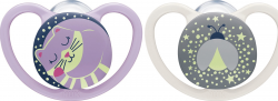 【rossmann】Beruhigungssauger Space Night Silikon Fuchs & Glühwürmchen 0-6 Monate Girl