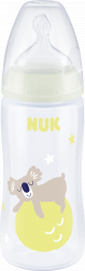 【rossmann】First Choice+ Night Babyflasche mit Leuchteffekt und Temperature Control, 0-6 Monate, gelb