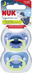 【rossmann】Beruhigungssauger Signature Night, Blau 6-18 Monate