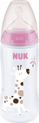 【rossmann】First Choice+ Babyflasche mit Temperature Control, 6-18 Monate, rosa