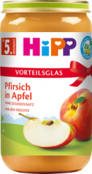 【dm】Früchte Pfirsich in Apfel, ab dem 5. Monat, 250 g
