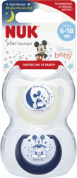 【rossmann】Disney Mickey Mouse Star Day & Night Silikon-Schnuller 6-18 Monate