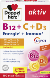 【rossmann】aktiv Vitamin B12 + C + D3 Depot Tabletten