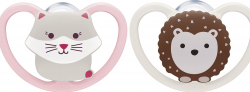 【rossmann】Beruhigungssauger Space Silikon Katze & Igel 0-6 Monate