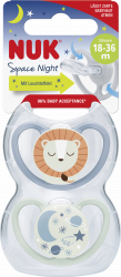 【rossmann】Space Night Silikon-Schnuller, blau & mint, 18-36 Monate
