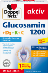 【rossmann】aktiv Glucosamin 1200 + D3 + K + C Tabletten